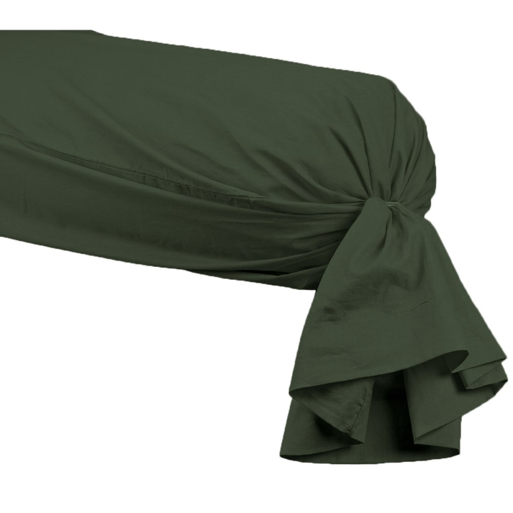 Taie de traversin en percale Eucalyptus 45x185 cm