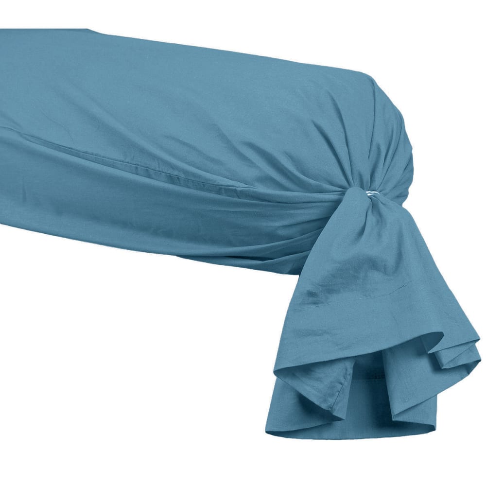 Taie de traversin en percale Cobalt 45x185 cm