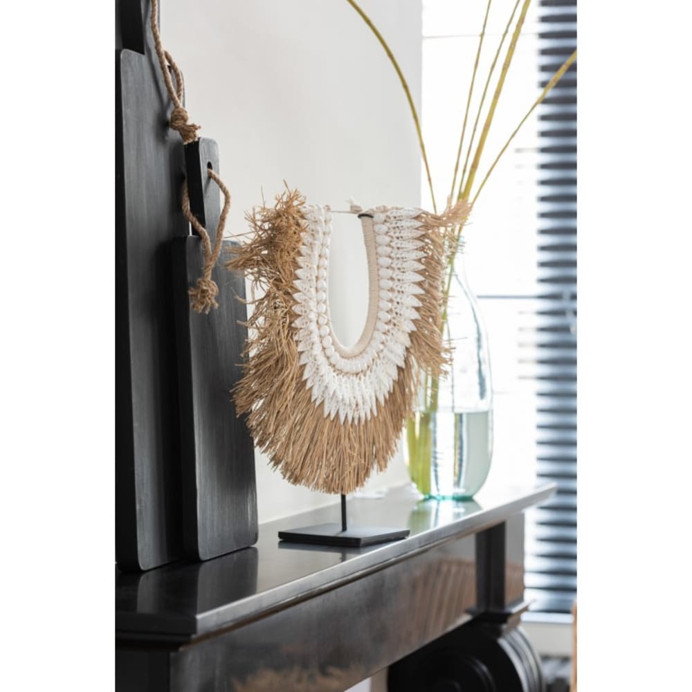 Collar dora conchas/pradera marinas blanco alt. 48 cm - Maisons du Monde