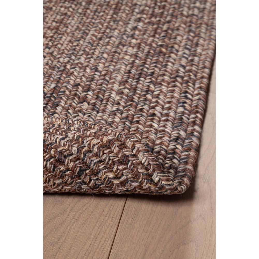 Tapis de salon style jute beige 120x120 cm — vue 3
