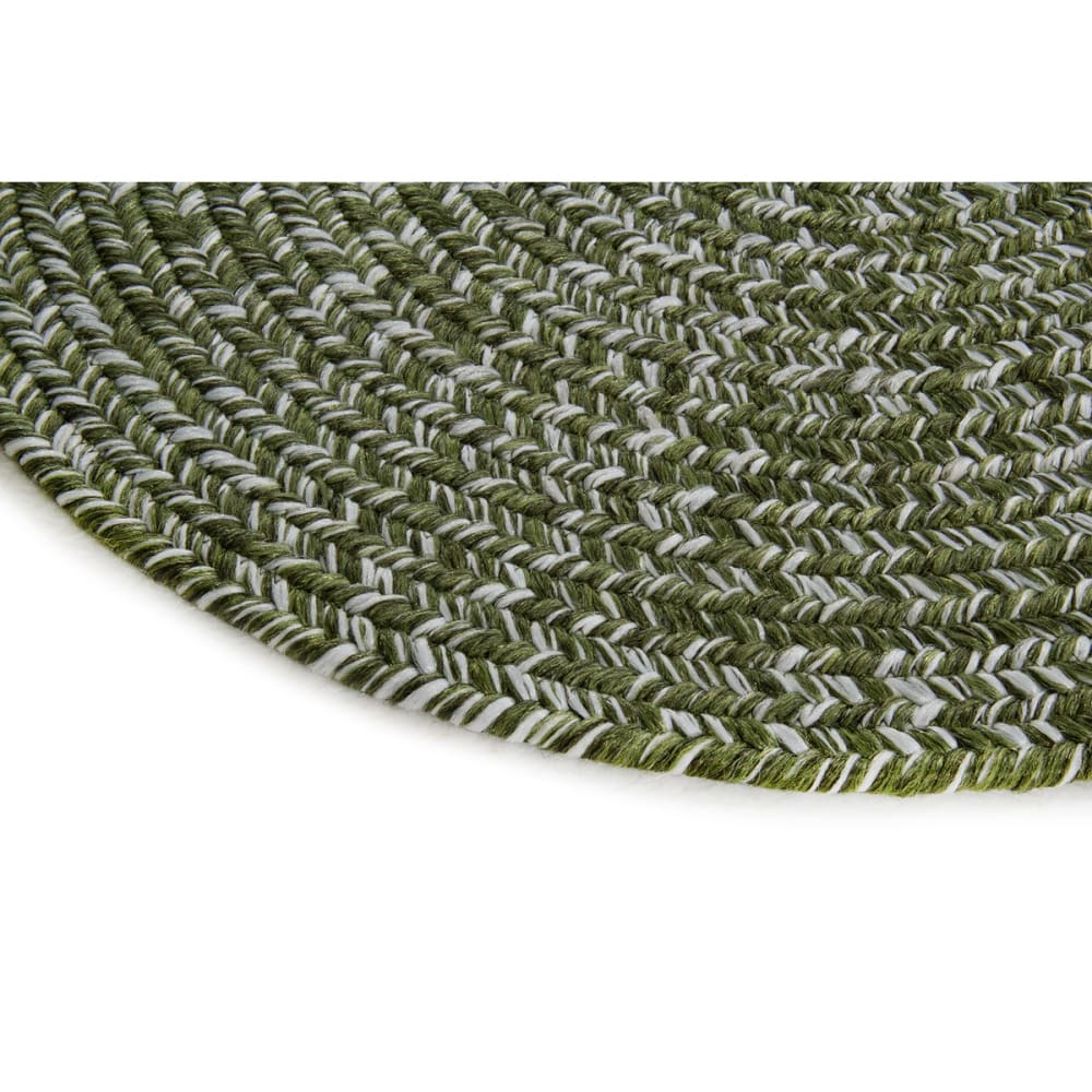 Tapis de salon style jute vert 120x120 cm — vue 4