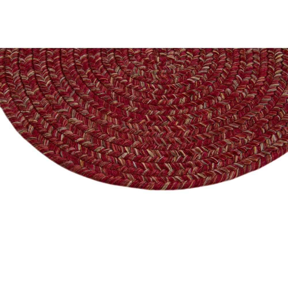 Tapis de salon style jute rouge 120x120 cm — vue 4