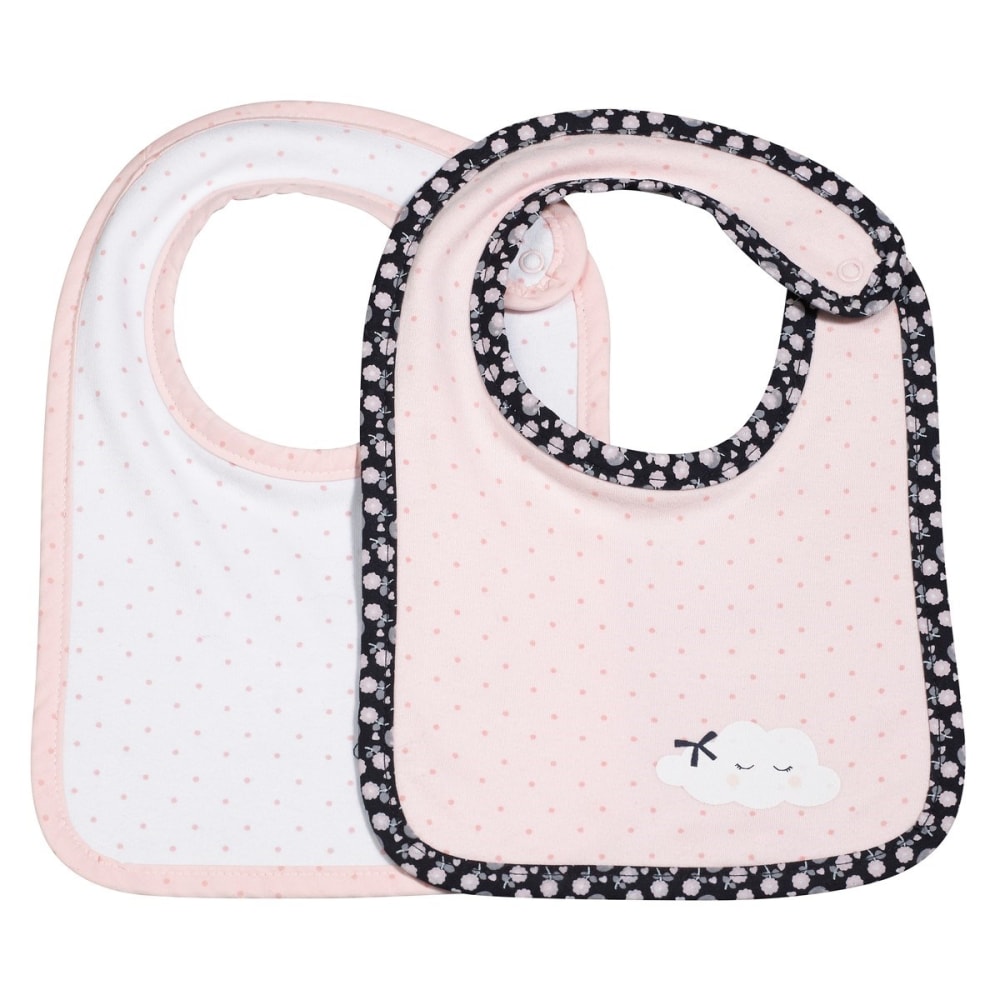 Lot de 2 bavoirs à pression Miss Fleur de Lune - Maisons du Monde