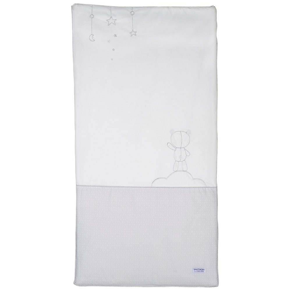 Sauthon Edredon pour lit en coton style classique chic Blanc Coton - 120x3x60cm