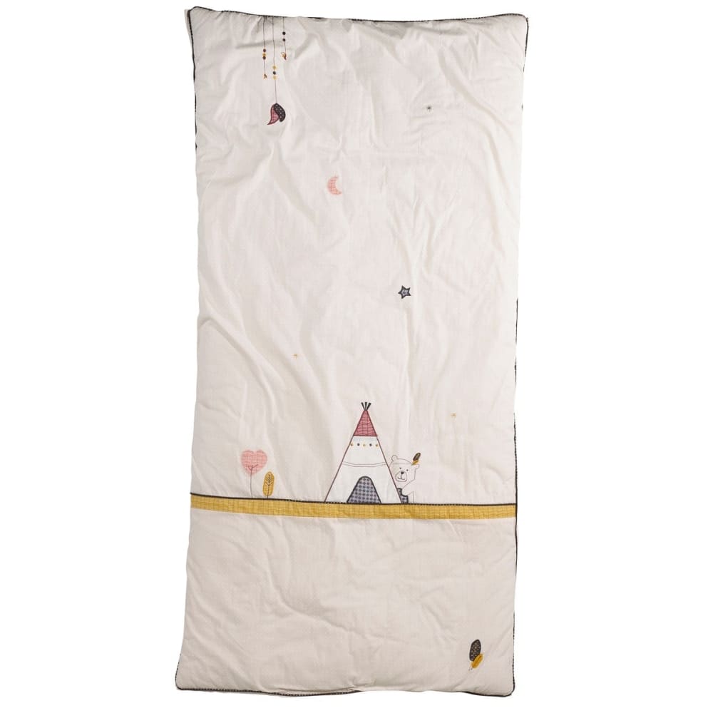 Sauthon Edredon pour lit en coton style classique chic Beige Coton - 140x4x100cm