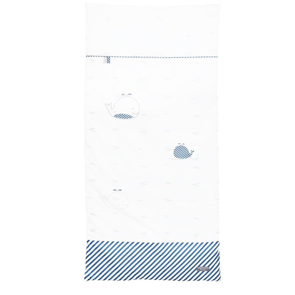 Sauthon Edredon lit en coton style classique chic Blanc Certifié Oeko-Tex Coton - 100x140x4cm