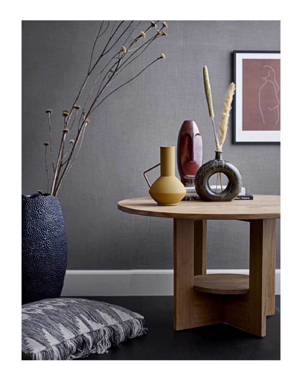 Jarrón de gres marrón h26cm - Maisons du Monde