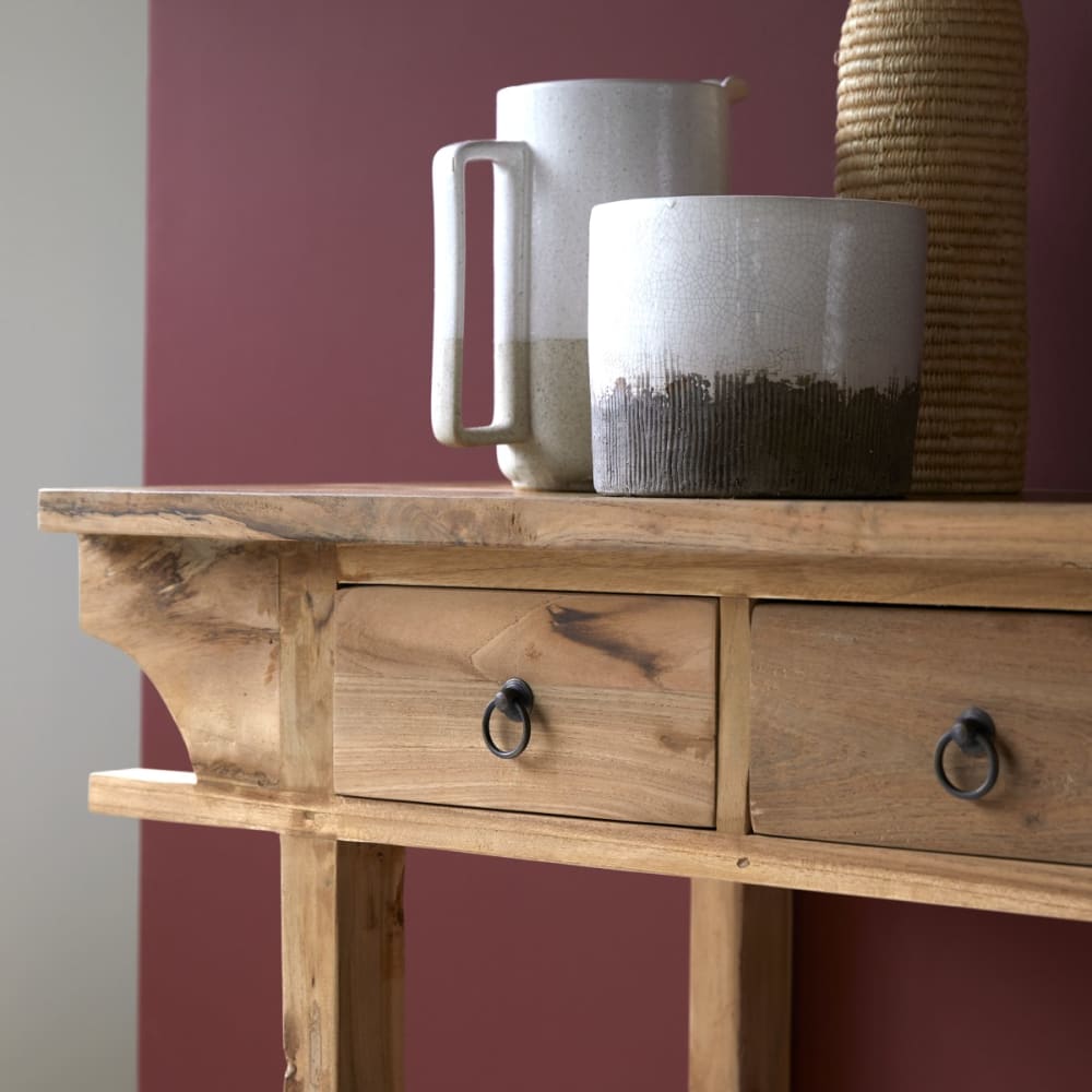 Konsole aus recyceltem massivem Teakholz - Maisons Du Monde