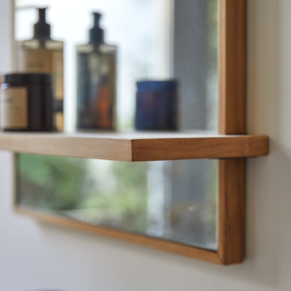 Spiegel aus massivem Teak 75x45 cm - Maisons Du Monde