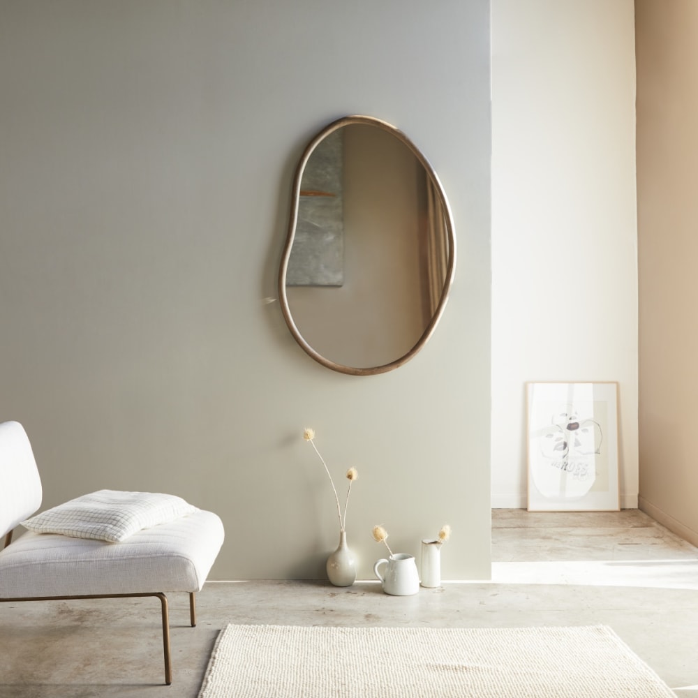 Tikamoon Spiegel aus Mindiholz 100x70 cm style exotic Braun