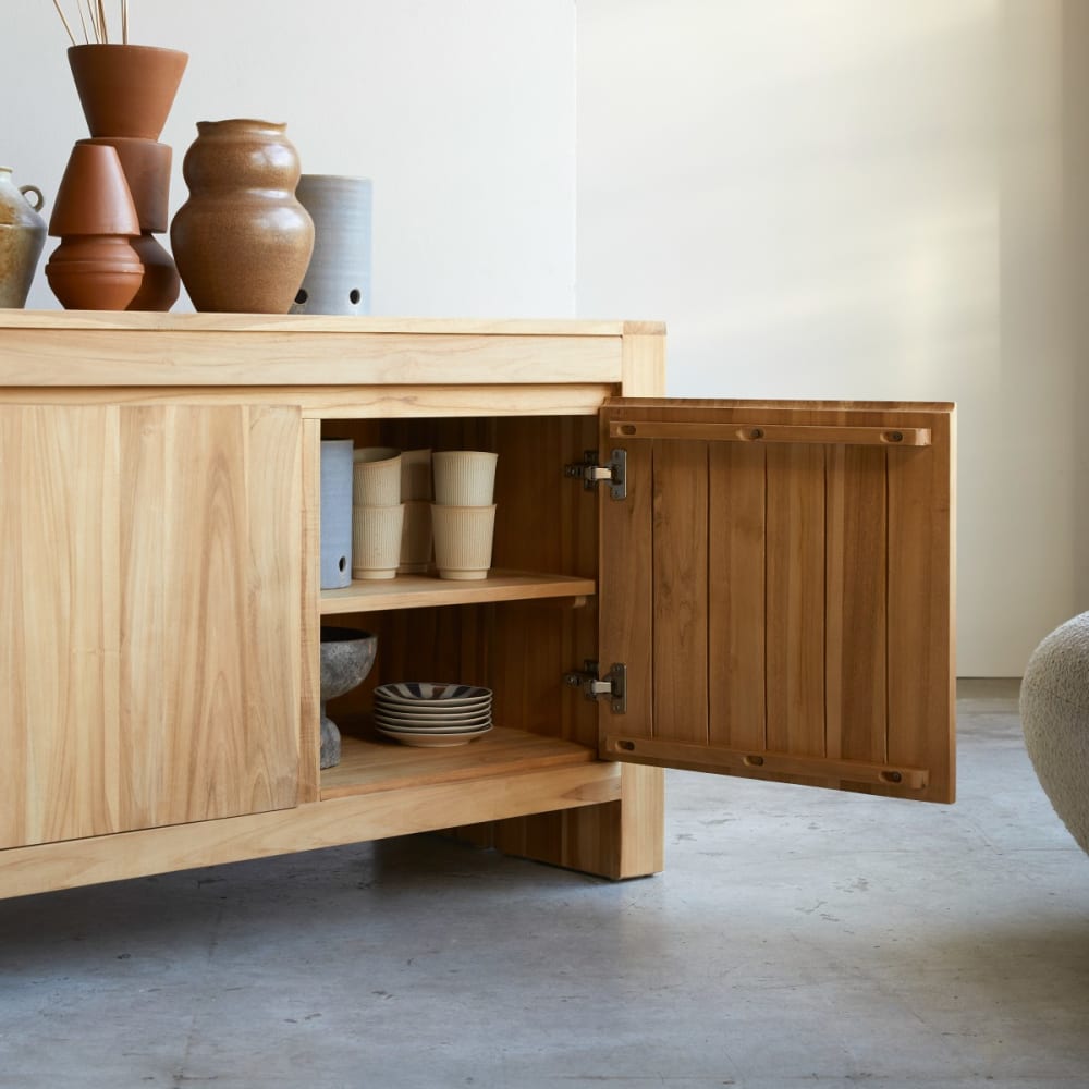 Buffet aus massivem Teakholz 210 cm - Maisons Du Monde