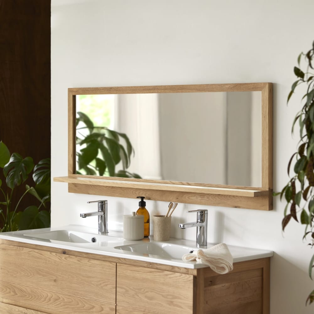 Spiegel aus massivem Eichenholz 120x50 cm - Maisons Du Monde
