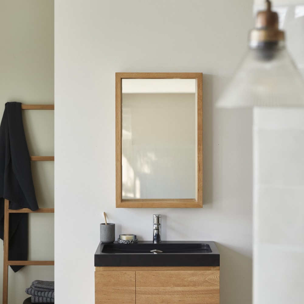 Spiegel aus massivem Eichenholz 70x45 cm - Maisons Du Monde