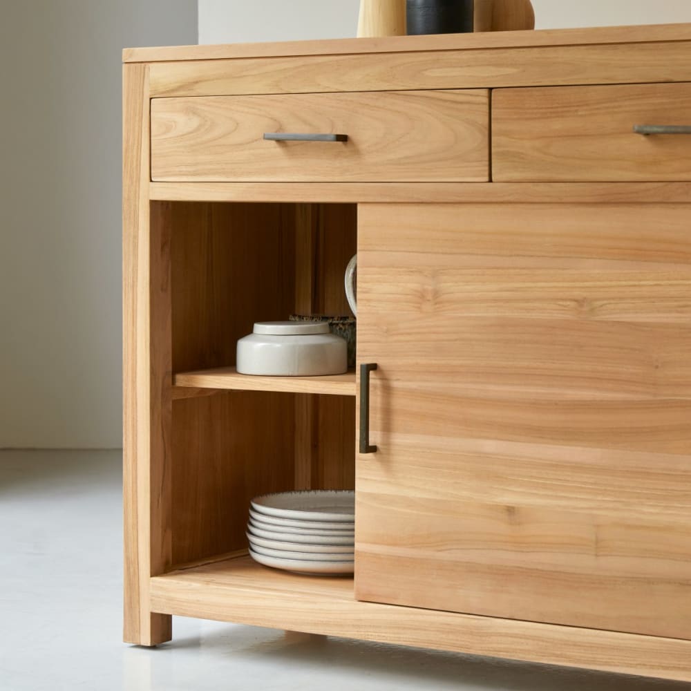 Buffet aus massivem Teakholz 120 cm - Maisons Du Monde