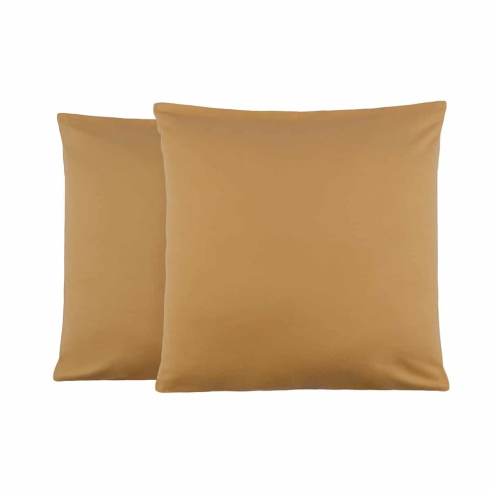 Lot de 2 taies d'oreiller en molleton cappuccino 50x70 cm - Maisons du Monde