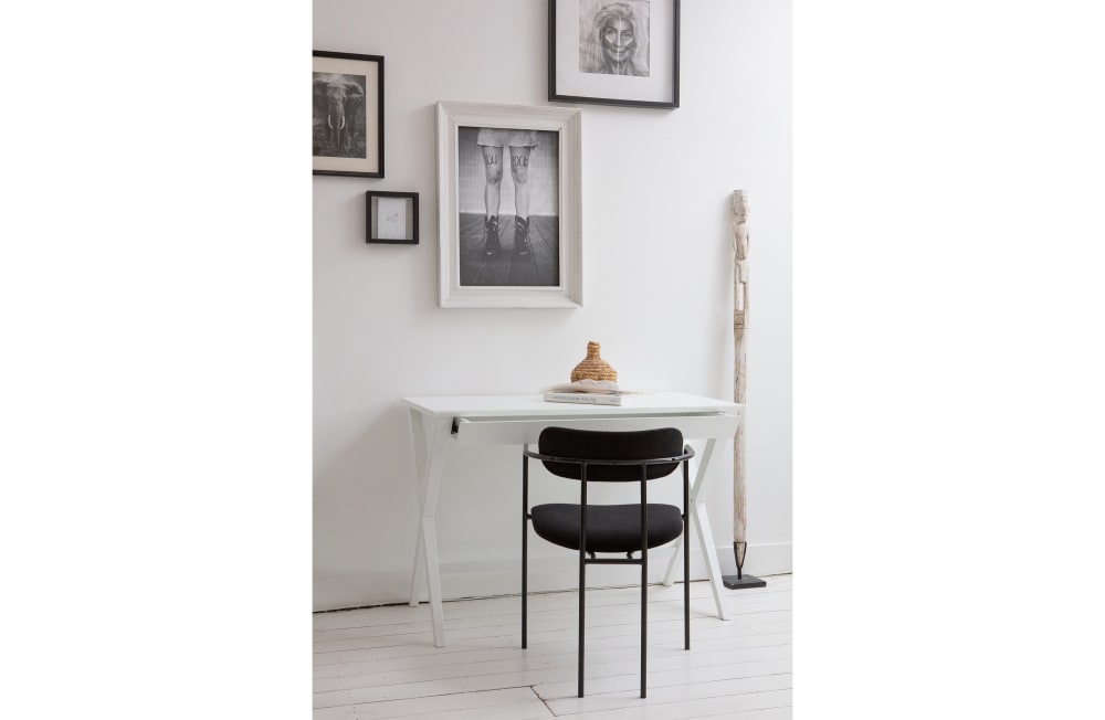Sessel aus Samt, schwarz - Maisons Du Monde