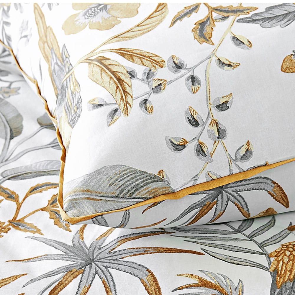 Housse de couette en coton marron 240x220cm — vue 3