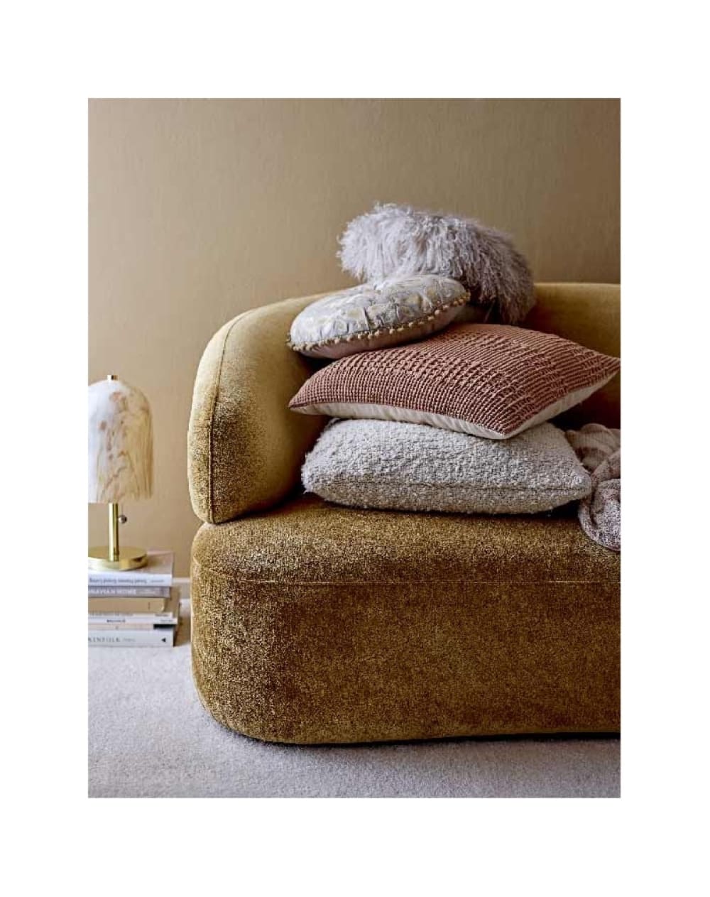 Cuscino in cotone bianco sporco - Bloomingville