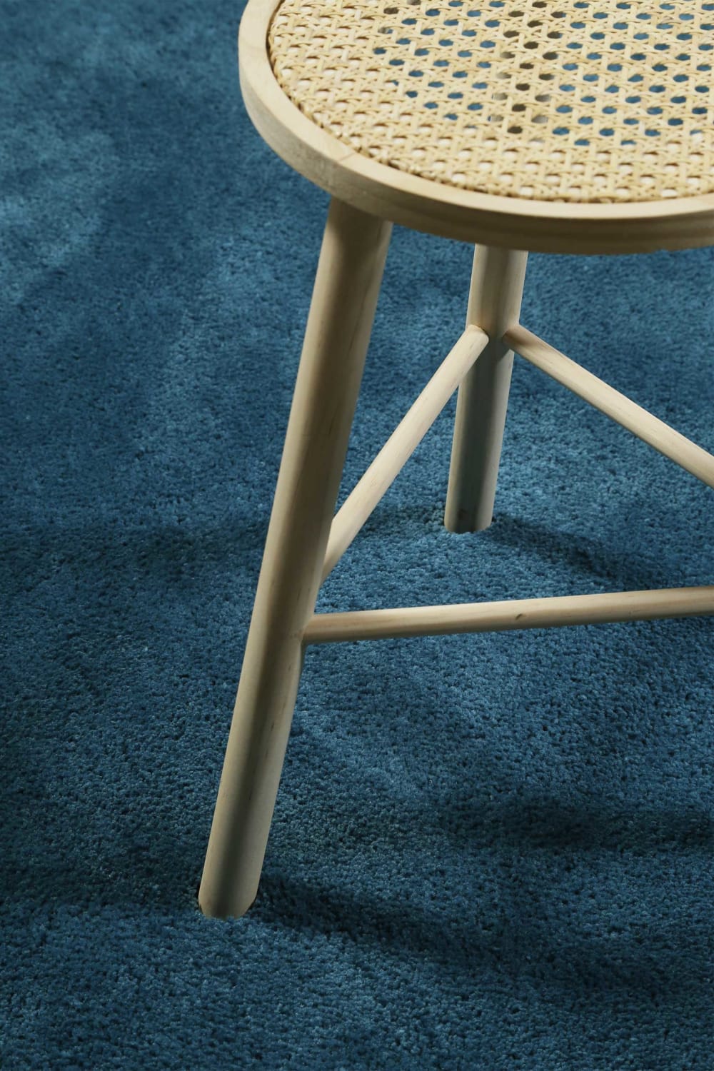 Tapis poils longs bleu pétrole doux 230x160 — vue 4