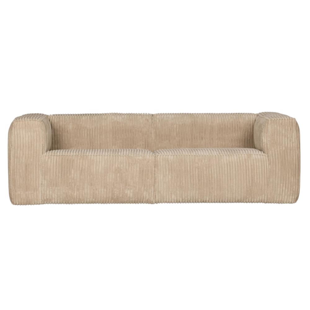 Canapé 4 places en velours sable L242