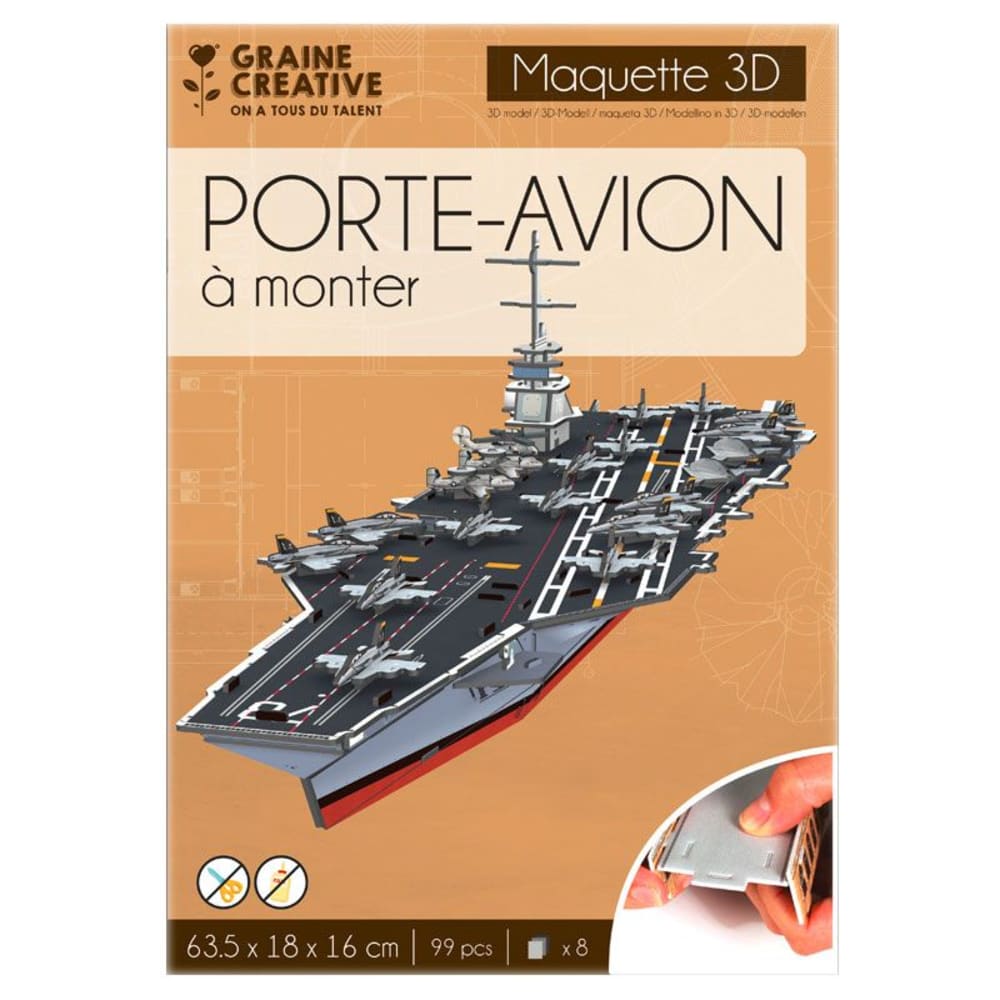 Maquette porte-avion à construire soi-même - Maisons du Monde