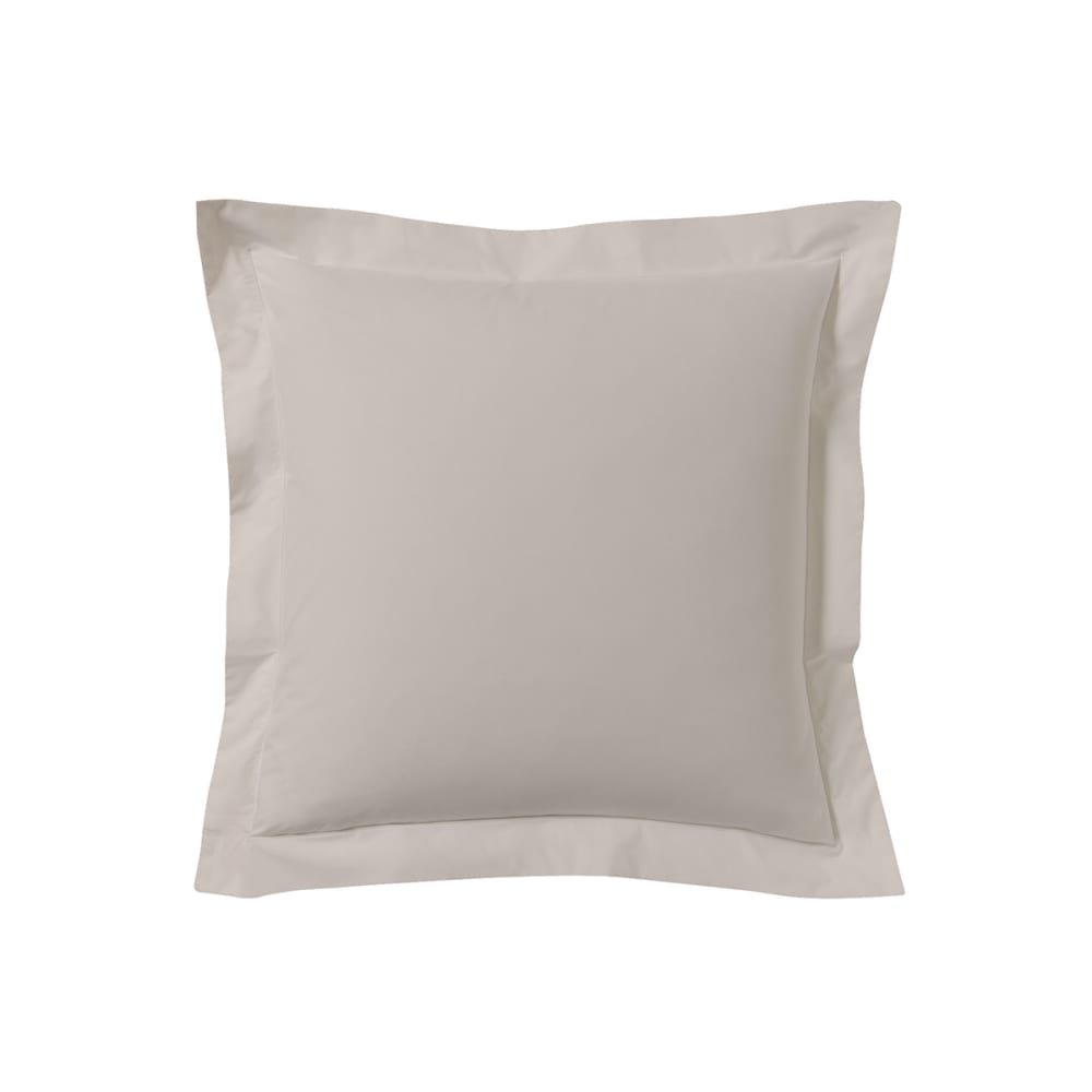 Taie d'oreiller unie en coton, gris 63x63