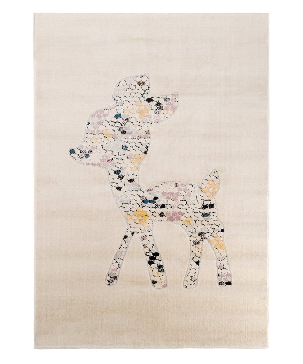 Tapis rectangulaire Faon écru (80 x 150 cm) (AFK Living) - Image 1