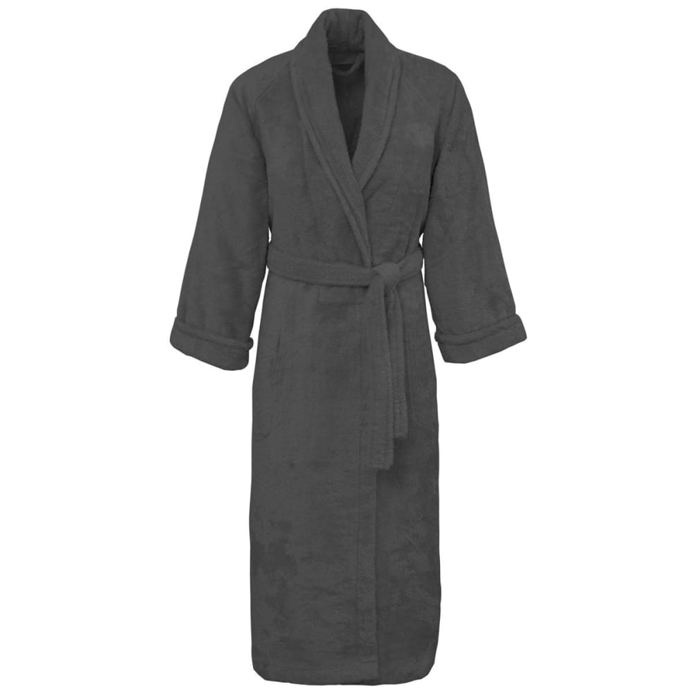 Peignoir col chale coton/modal Anthracite M