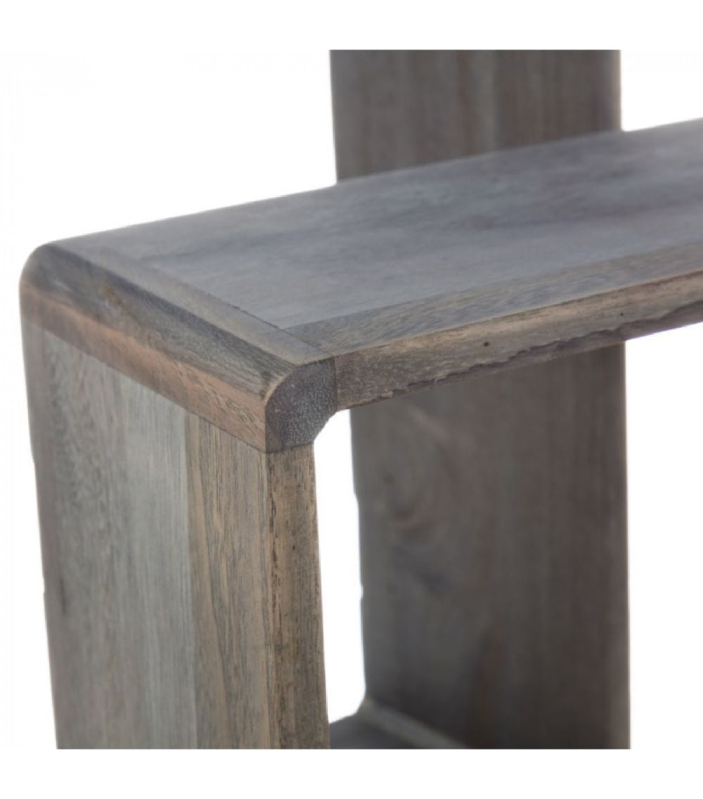 Set de 3 étagères murales en bois gris - 30x30x12cm - Maisons du Monde