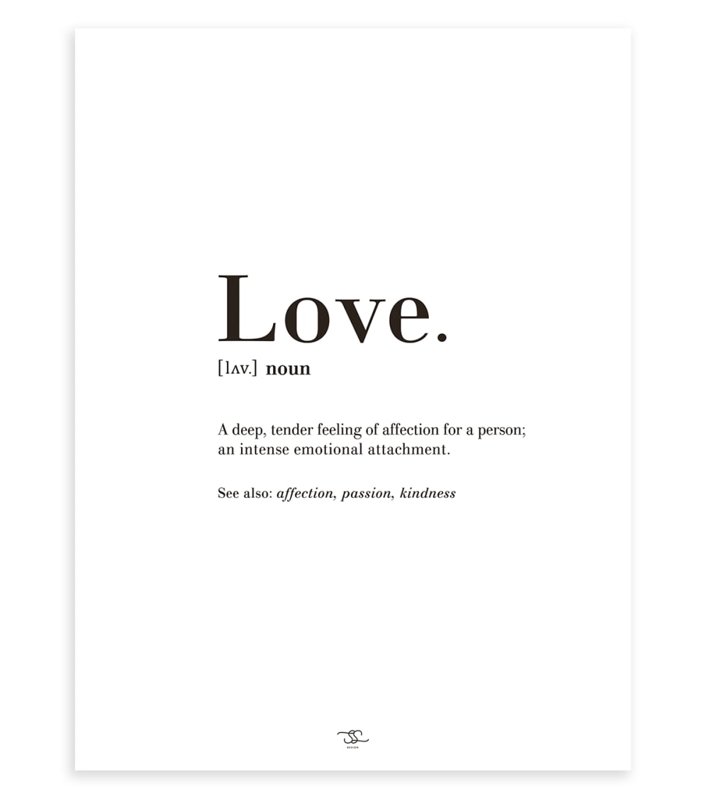 Affiche Love (30 x 40 cm) (Lilipinso) - Image 1