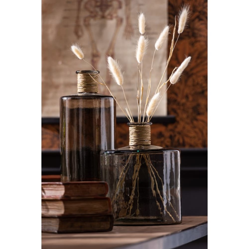 Vase verre marron clair H40cm — vue 3