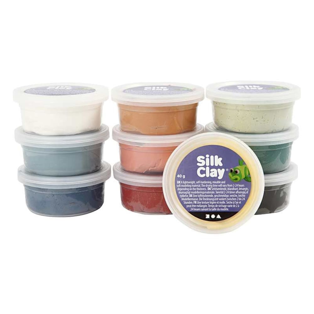 Youdoit Set 10 pâtes à modeler 40g Multicolore Pvc - Poly Chlorure De Vinyle - 18x9x19cm