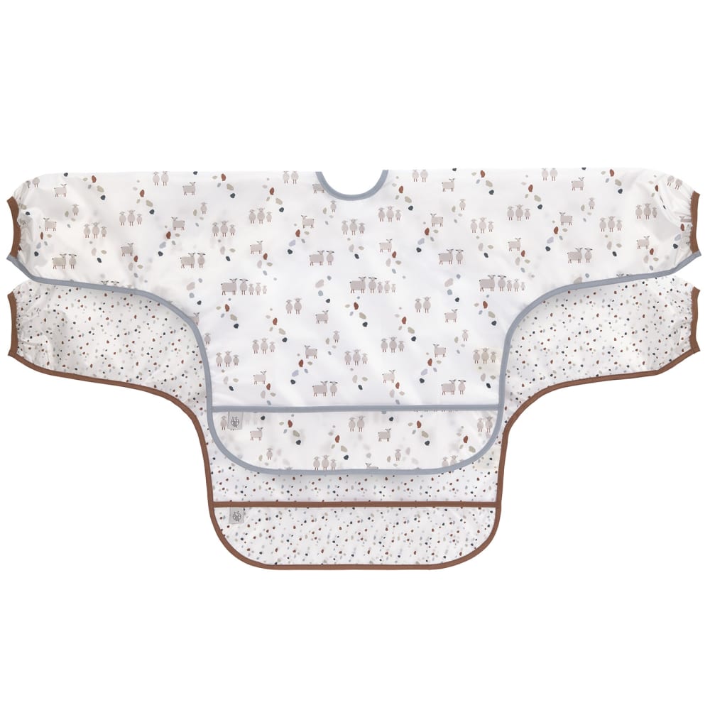 Lassig Lot de 2 bavoirs Blanc Pes - Polyester - 0x80x36cm