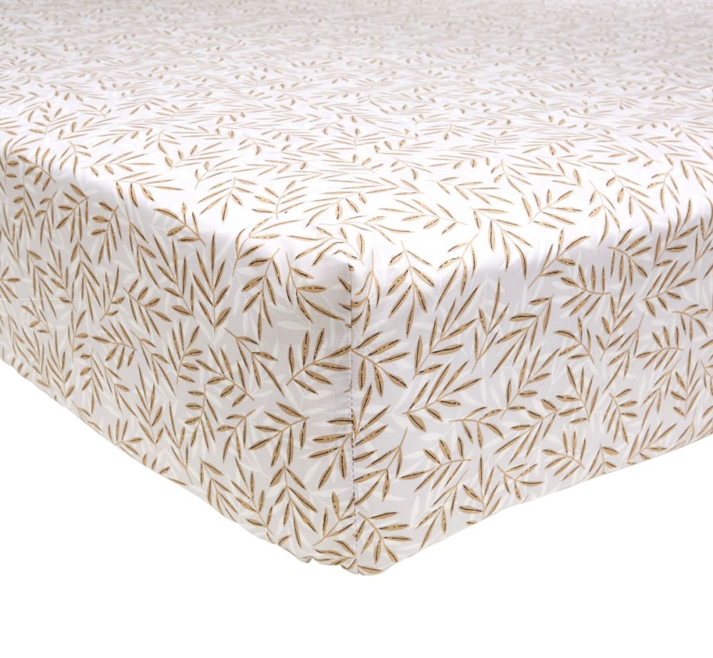 Drap housse en lyocell beige 160x200