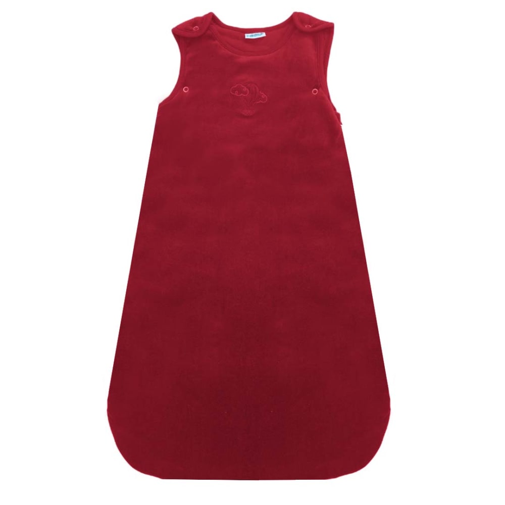 Gigoteuse évolutive 3-6 mois en Velours & Coton Bio Cerise