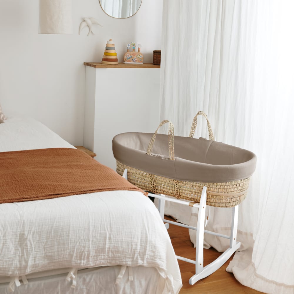 Babytragekorb mit weißem Gestell - Maisons Du Monde