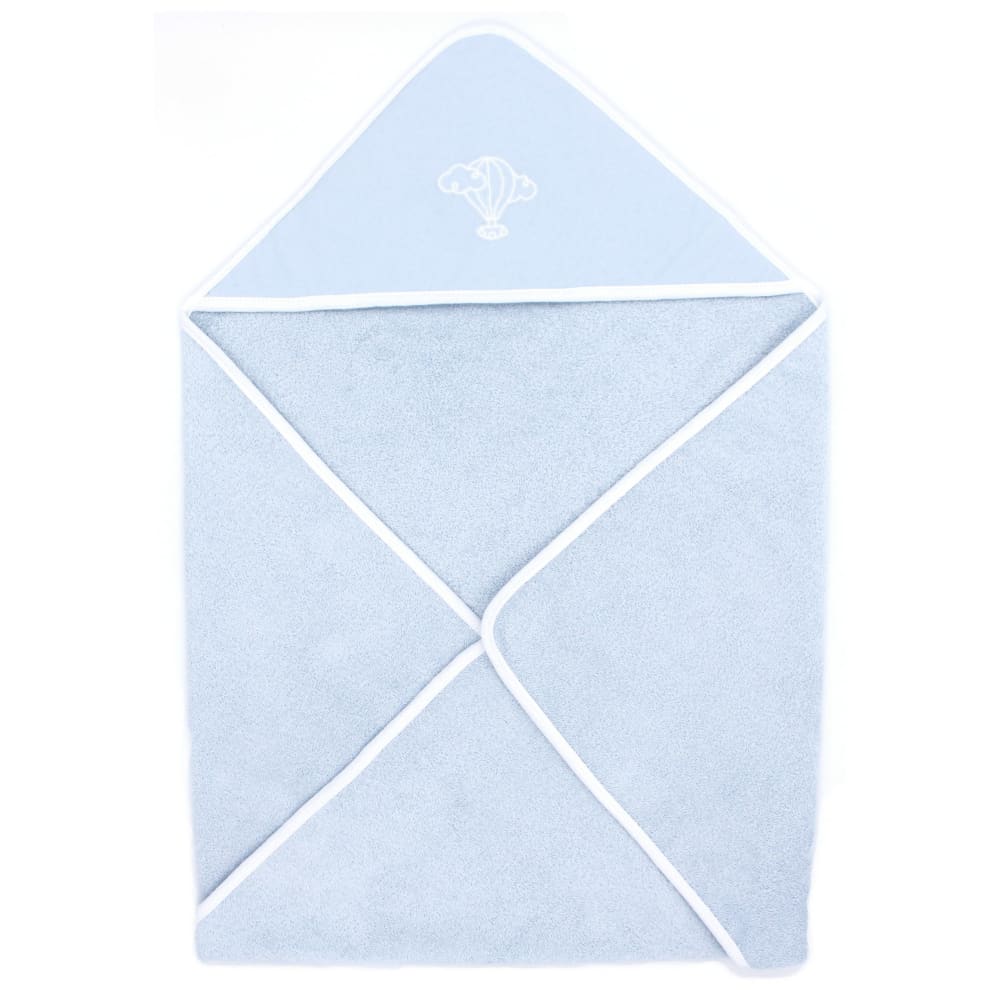 Premiers Moments Baby-Kapuzenbademantel aus Bio-Baumwolle BLAU Öko-Tex Zertifikat BAUMWOLLE Baby
