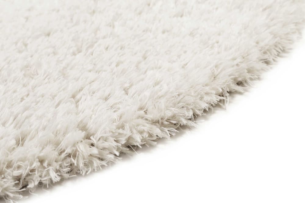 Tapis rond uni blanc beige 100% de matière recyclée 200 rd. — vue 4