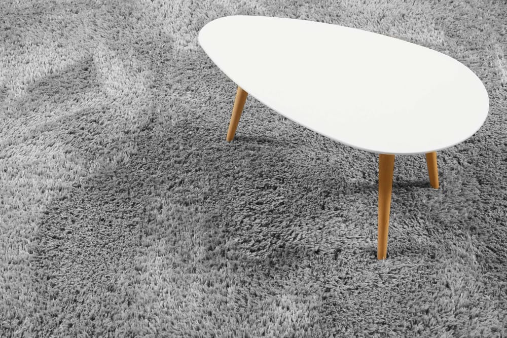 Tapis uni gris issu à 100% de matière recyclée 200x290 — vue 3