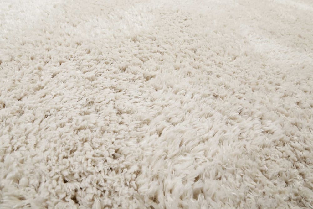 Tapis uni blanc beige 100% de matière recyclée 133x200 — vue 4
