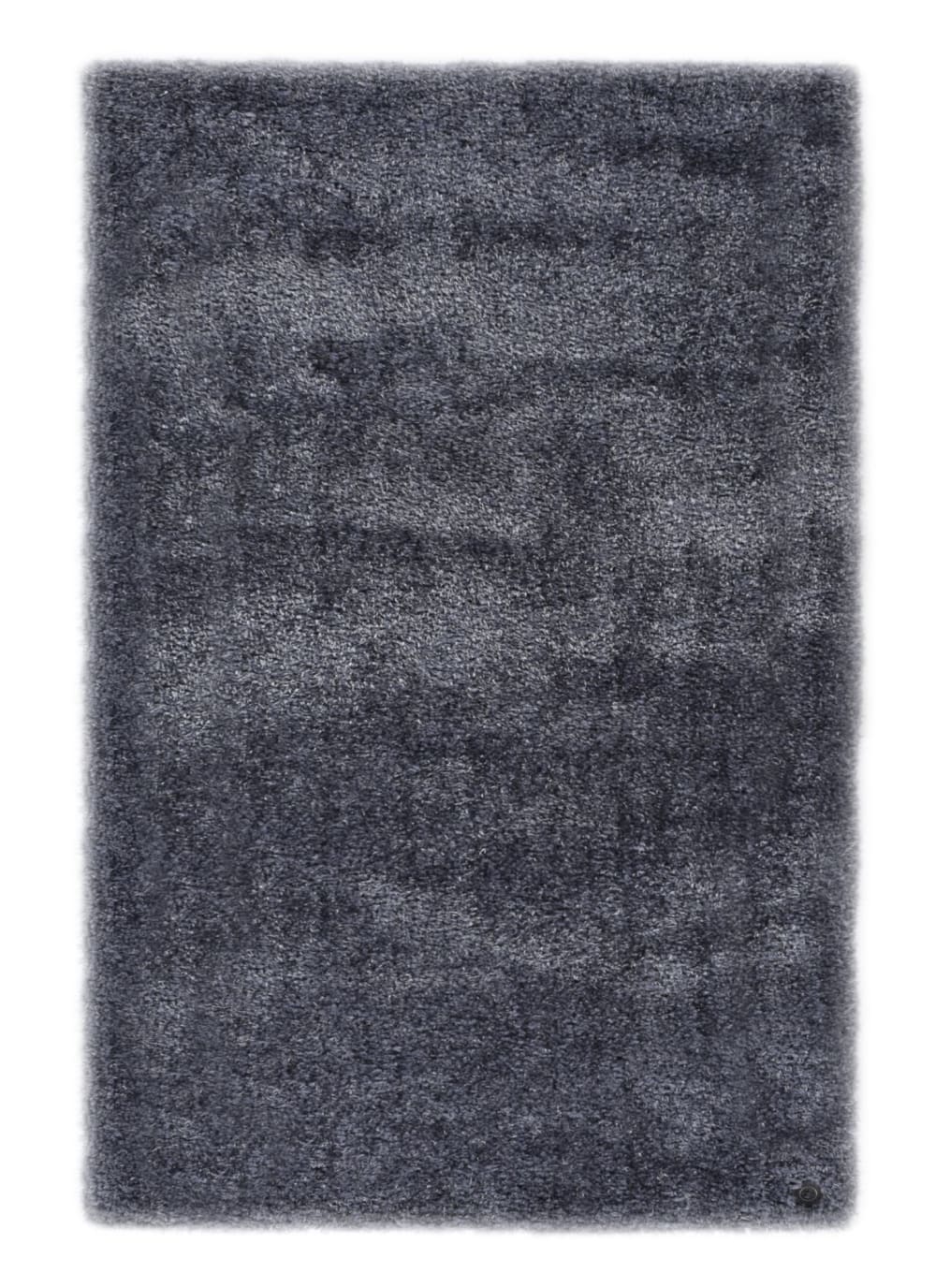 Tom Tailor Shaggy-Teppich - mit langem Floor - dick - Anthrazit 85x155 cm style modern Grau Pvc - Polyvinlychlorid