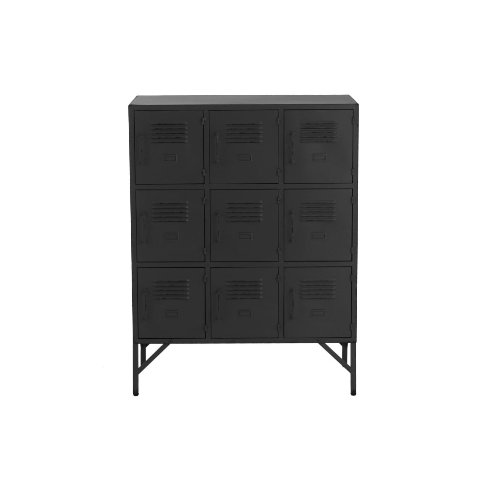 Armario 9 puertas metal negro - Maisons du Monde