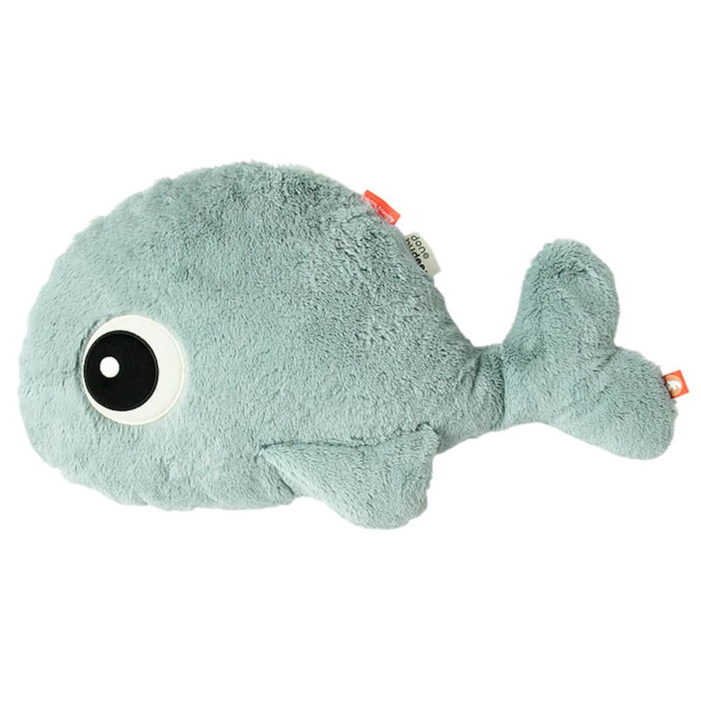 Done by Deer Peluche baleine wally bleu Bleu Coton - 57x29x10cm