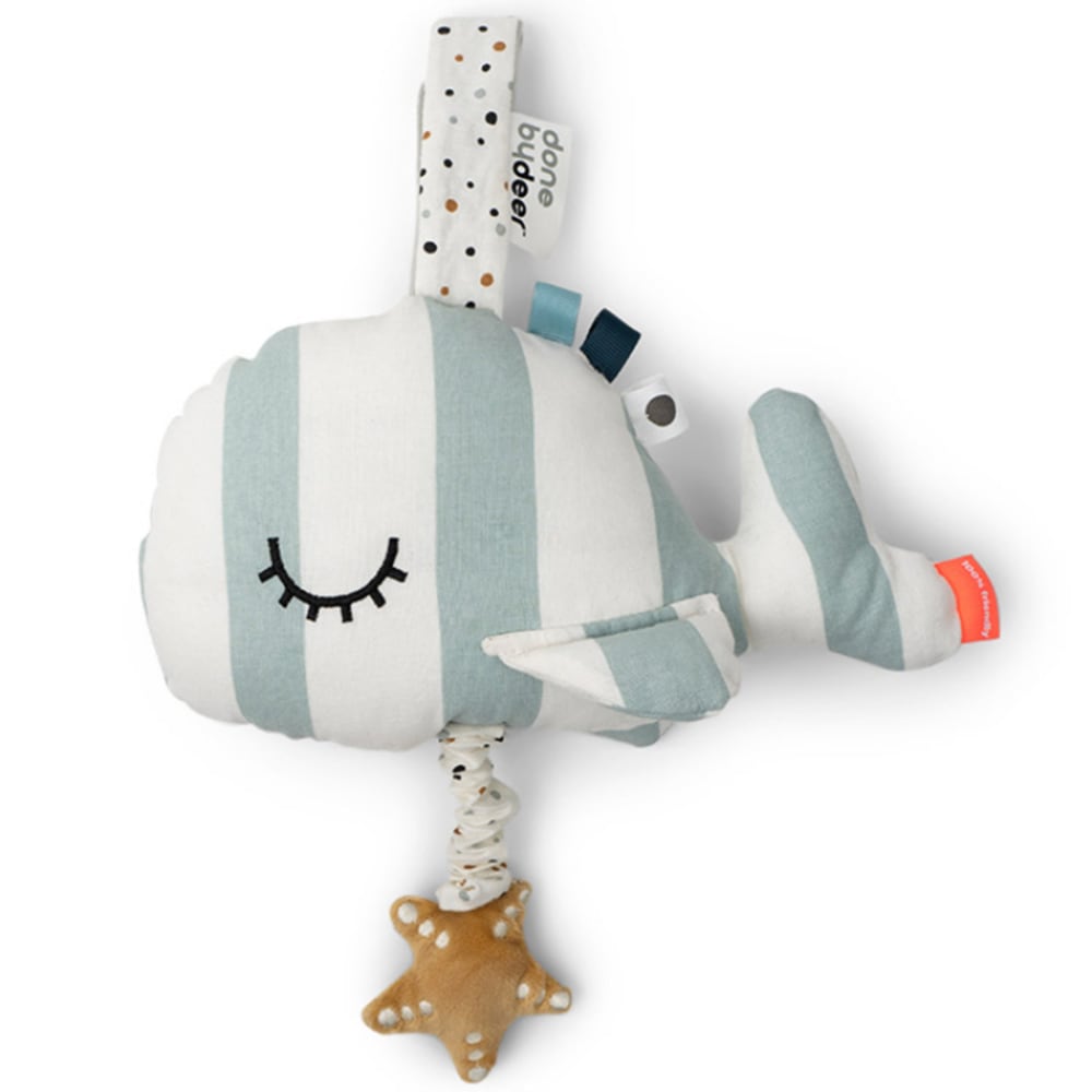 Peluche musicale wally bleu