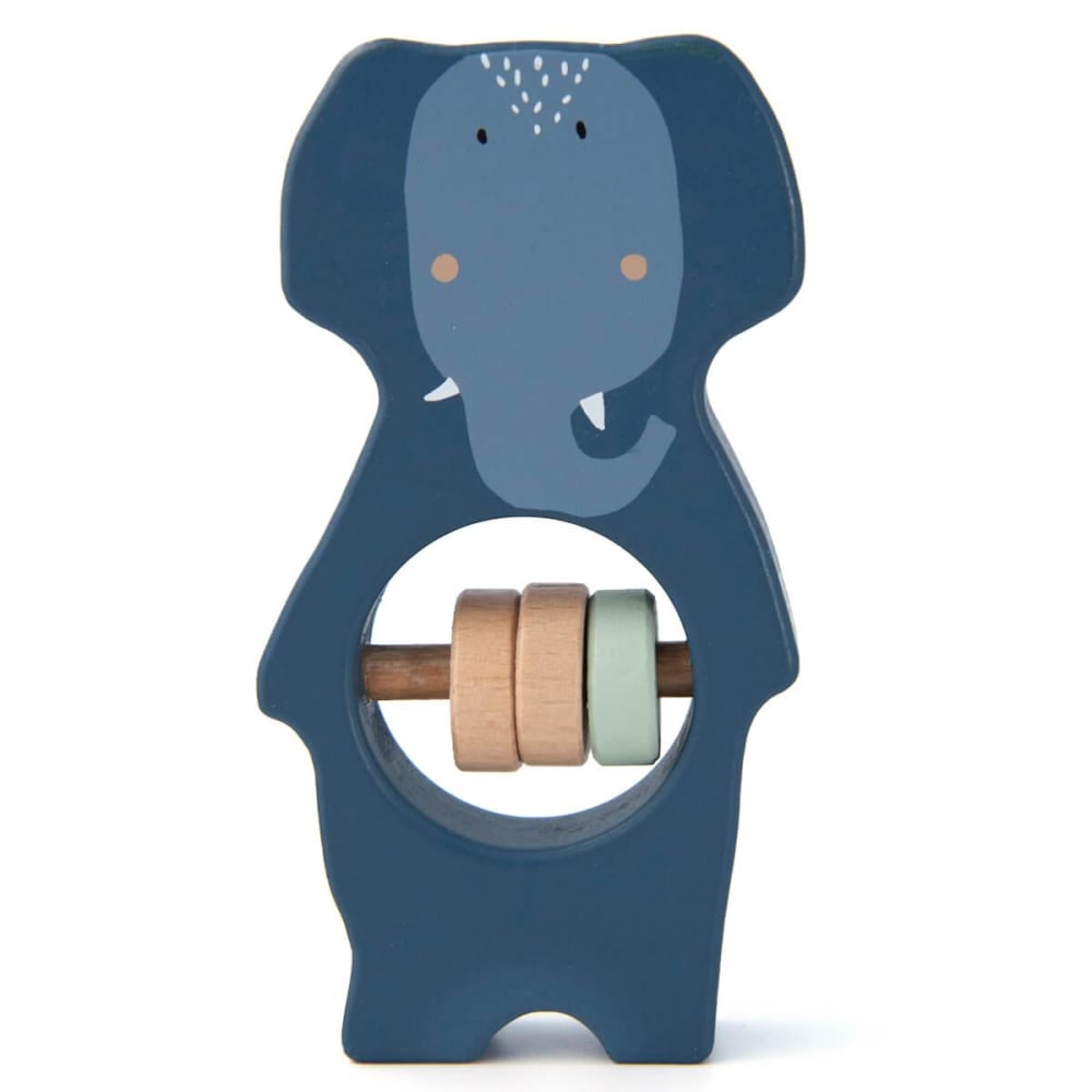 Hochet en bois Mrs. elephant