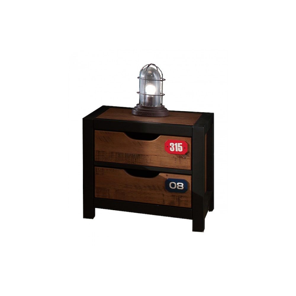 Vipack ALEX Chevet table de nuit pin massif