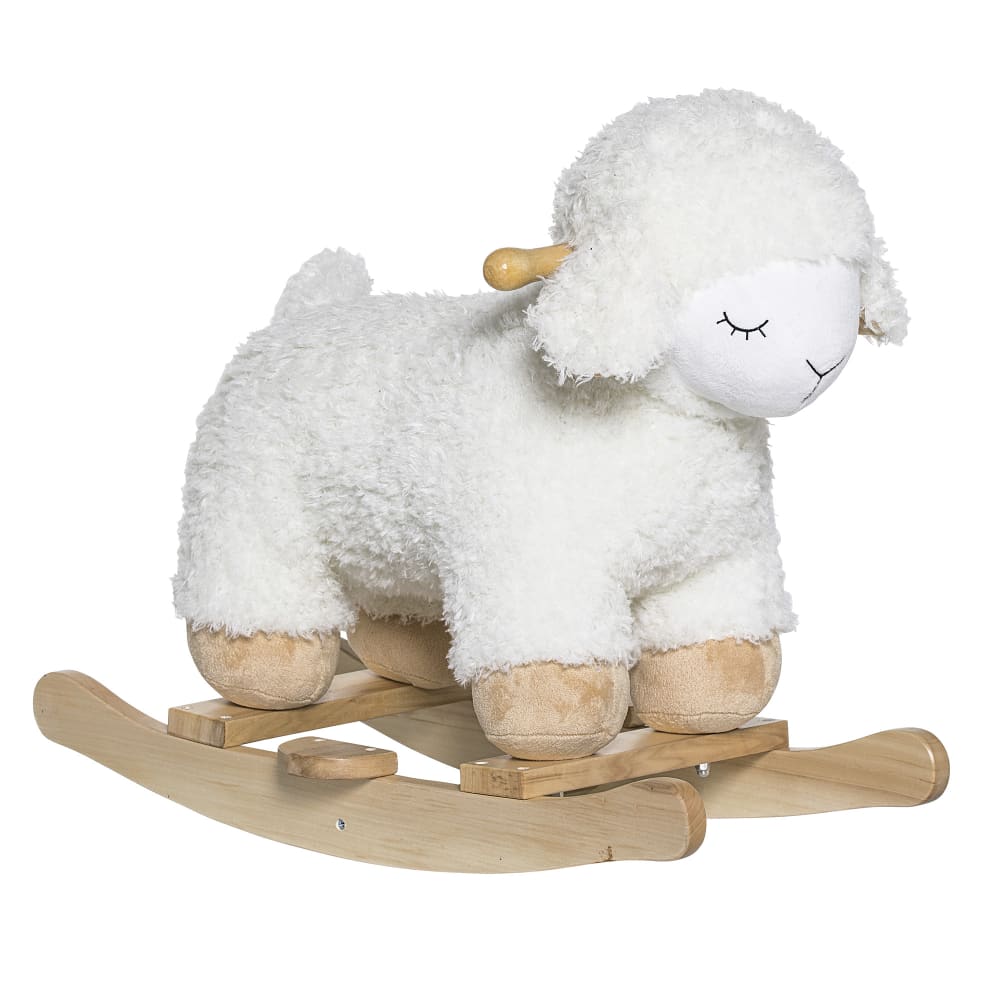Mouton à bascule blanc (Bloomingville) - Image 1