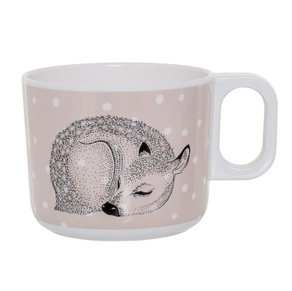 Tazza per bambini in melamina 230ml - Modello Country - Rosa - PVC - Cloruro di polivinile