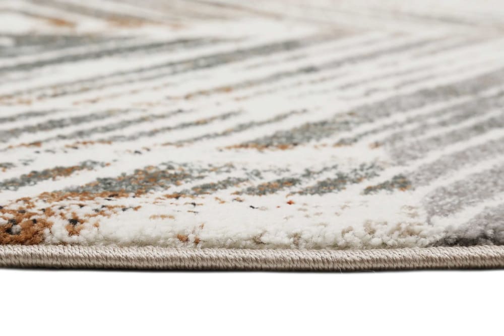 Tapis design original tons de gris et brique 120x170 — vue 4