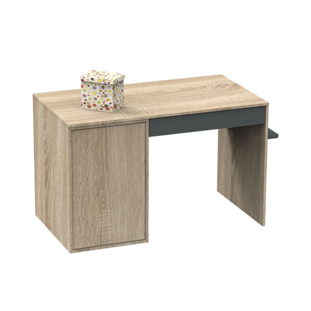 Commode à langer évolutive couleur bois et gris volcan - Maisons du Monde